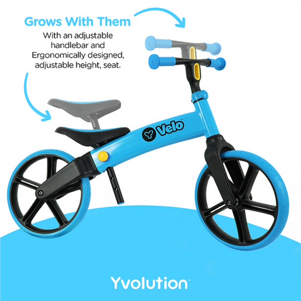 Yvolution Y Velo Senior Balance Bike |12" No-Pedal Training Bicycle for Children Ages 3,4,5 Years