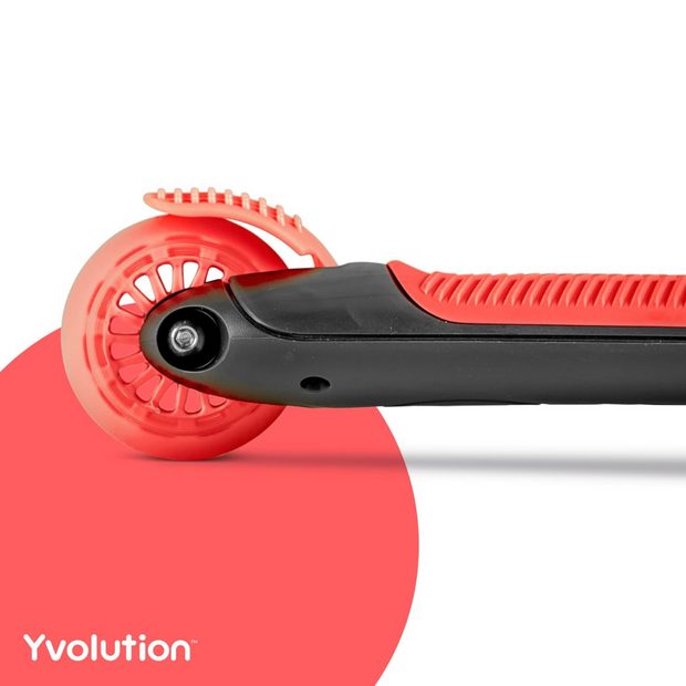 Yvolution Y Glider Kiwi Scooter for Kids Ages 3-8, 3 Wheel Scooter with LED Wheels