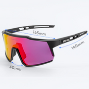 KAPVOE CYCLING GLASS SINGLE LENS | BLACK LENS & TRANSPARENT FRAME