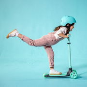 Yvolution Y Glider Kiwi Scooter for Kids Ages 3-8, 3 Wheel Scooter with LED Wheels