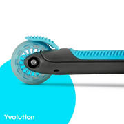 Yvolution Y Glider Kiwi Scooter for Kids Ages 3-8, 3 Wheel Scooter with LED Wheels