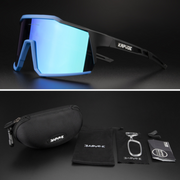 KAPVOE CYCLING GLASS SINGLE LENS |  BLUE LENS & BLUE/BLACK FRAME