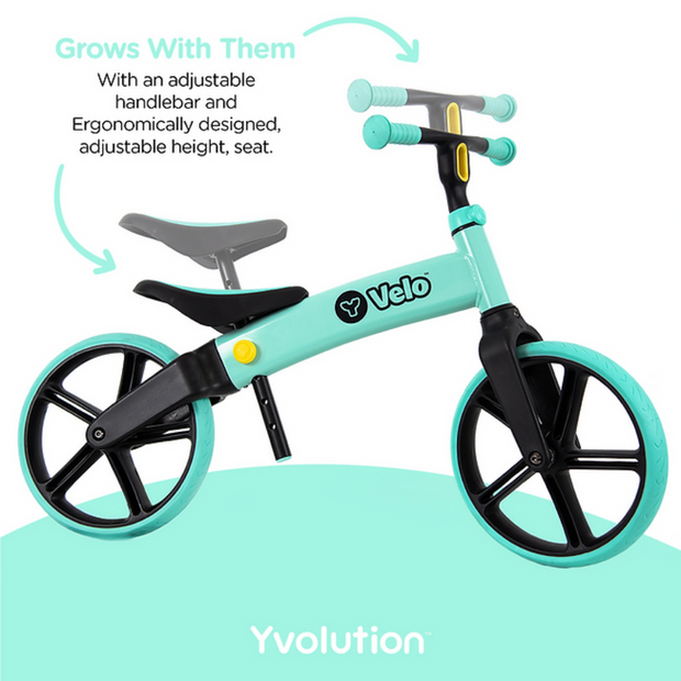 Yvolution Y Velo Senior Balance Bike |12" No-Pedal Training Bicycle for Children Ages 3,4,5 Years