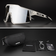 KAPVOE CYCLING GLASS SINGLE LENS | BLACK LENS & TRANSPARENT FRAME