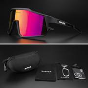 KAPVOE CYCLING GLASS SINGLE LENS | RED LENS & BLACK FRAME