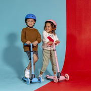 Yvolution Y Glider Kiwi Scooter for Kids Ages 3-8, 3 Wheel Scooter with LED Wheels