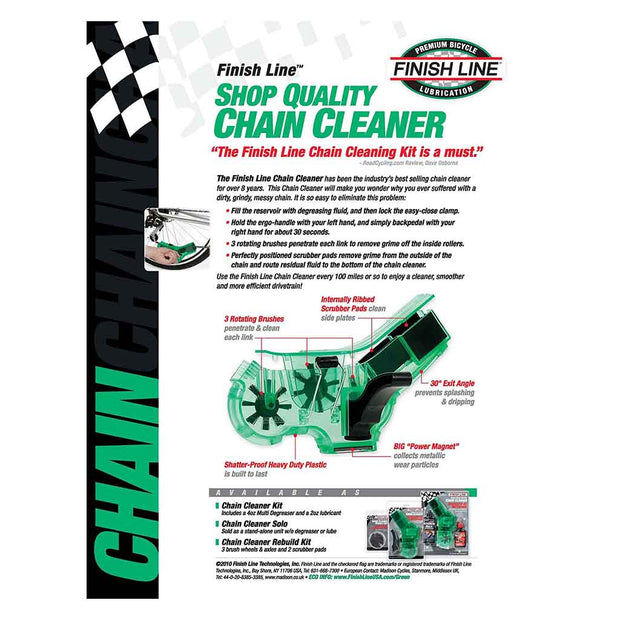 FINISH LINE SHOP QUALITY CHAIN CLEANER BRUSH SOLO