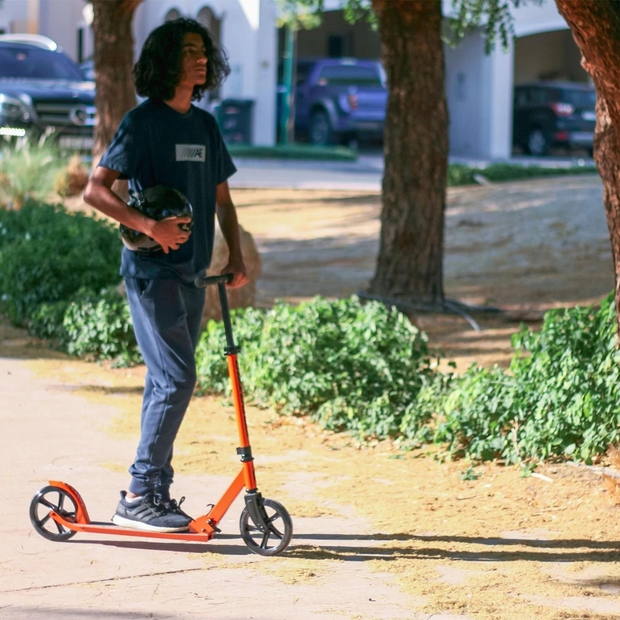 SPARTAN EDGE 200MM FOLDING SCOOTERS ORANGE