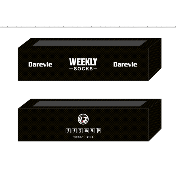 DAREVIE 7 PAIRS WEEKLY SOCKS FROM MONDAY TO SUNDAY WITH DIFFERENT DESIGNS | DVA020SET