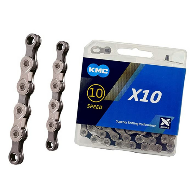 KMC X10 10 SPEED CHAIN SILVER BLACK