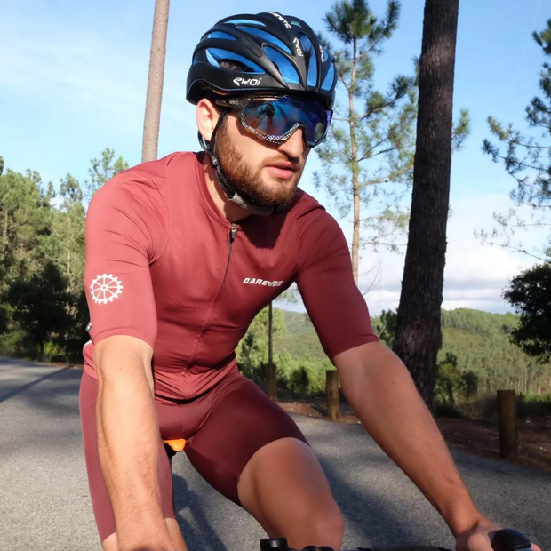 DAREVIE CARBON SHORT JERSEY RED WINE