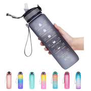 WATER BOTTLE 1L WITH TIME MARKER