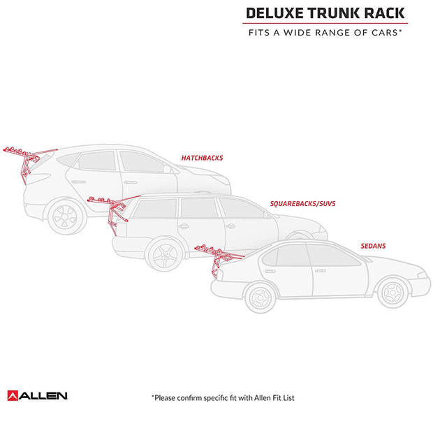 ALLEN DELUXE 3 BIKE CARRIER - NARROW ARMS