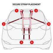 ALLEN DELUXE 3 BIKE CARRIER - NARROW ARMS