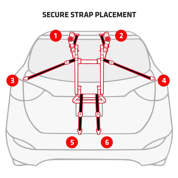 ALLEN DELUXE 3 BIKE CARRIER - NARROW ARMS