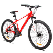 SPARTAN KID'S CALIBRE HARDTAIL 24" MOUNTAIN BIKE|FLAME RED|SAND GREY