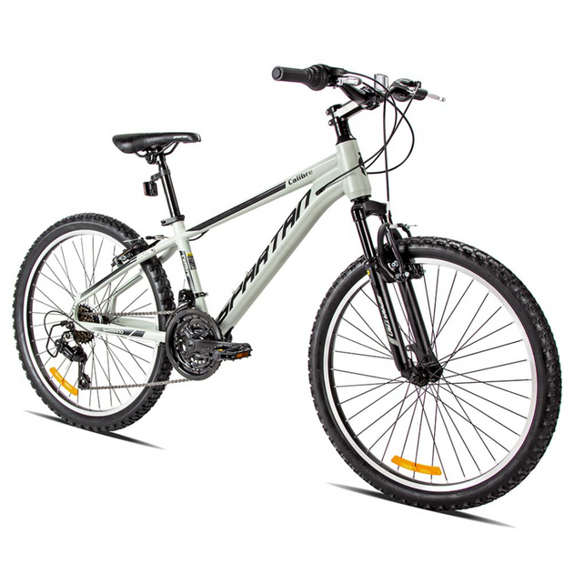 SPARTAN KID'S CALIBRE HARDTAIL 24" MOUNTAIN BIKE|FLAME RED|SAND GREY